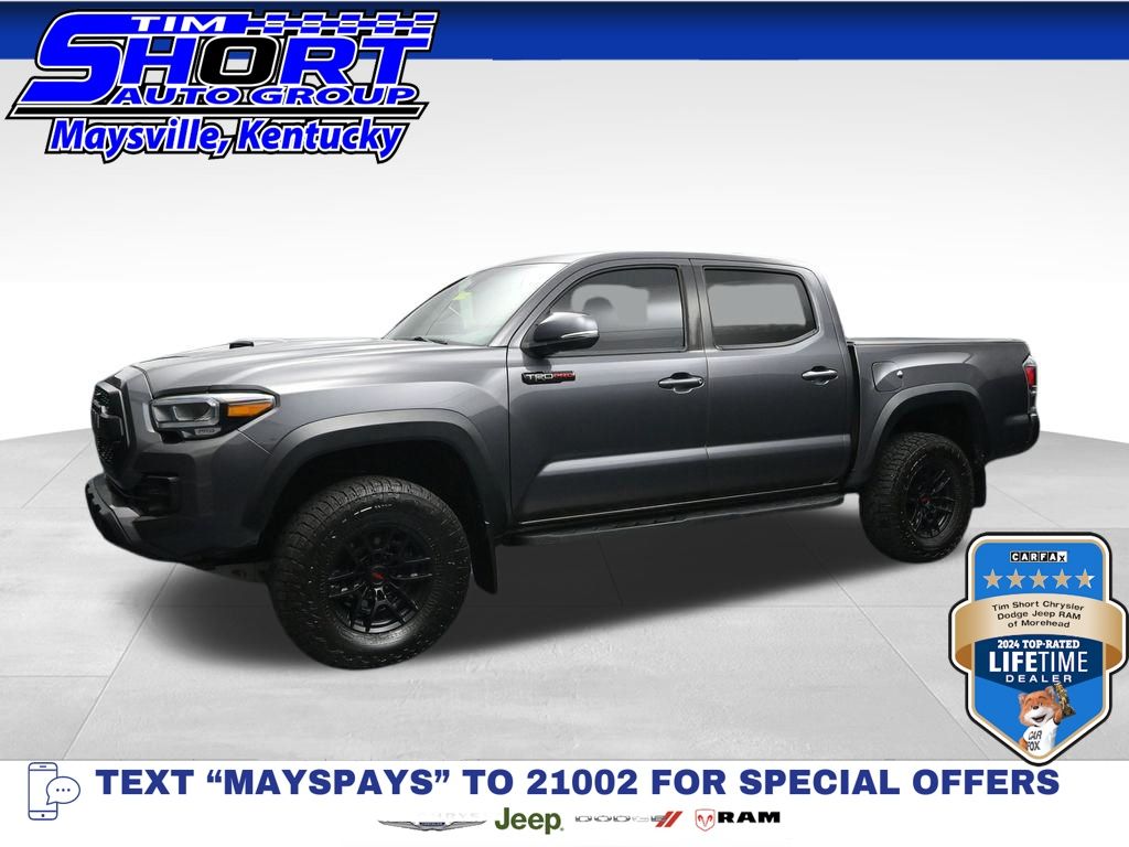 Magnetic Gray Metallic 2020 Toyota Tacoma TRD Pro Double Cab 4WD Pickup Truck Four-Wheel Drive 6-Speed Automatic