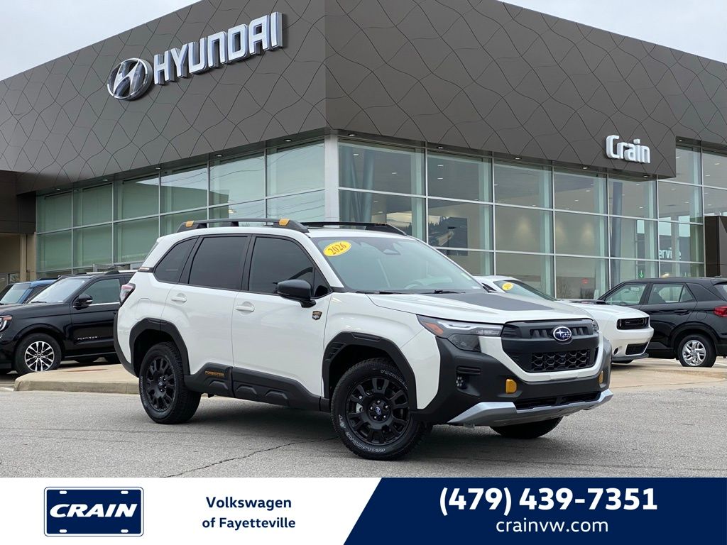 Crystal White Pearl 2026 Subaru Forester SUV / Crossover All-Wheel Drive Continuously Variable Transmission