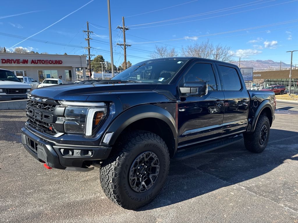 Blue Metallic 2025 Ford F-150 Raptor SuperCrew 4WD Pickup Truck Four-Wheel Drive Automatic