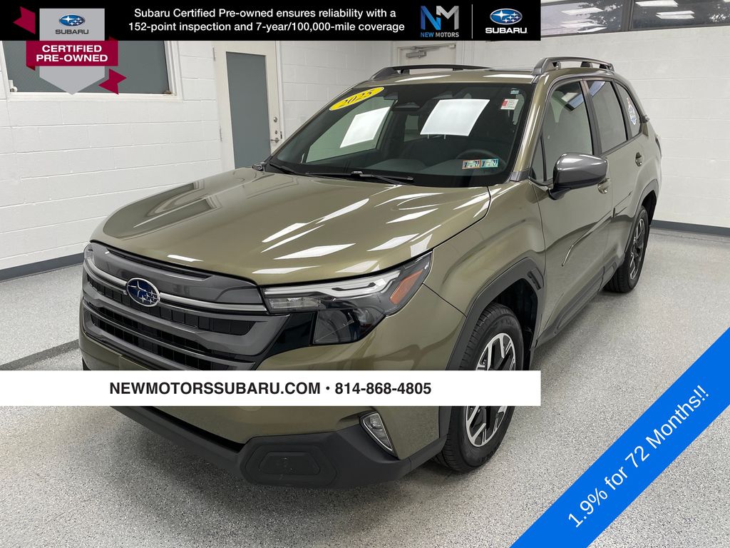Green Metallic 2025 Subaru Forester SUV / Crossover All-Wheel Drive Continuously Variable Transmission