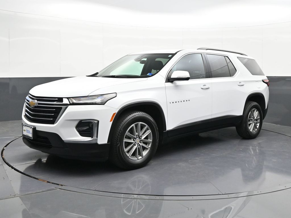 Summit White 2023 Chevrolet Traverse LT Cloth AWD SUV / Crossover Four-Wheel Drive 9-Speed Automatic