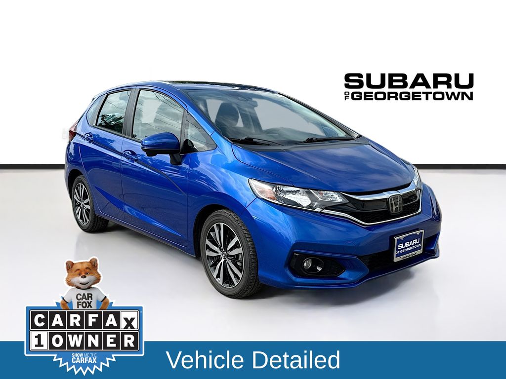 Blue 2019 Honda Fit EX FWD Hatchback Front-Wheel Drive Continuously Variable Transmission