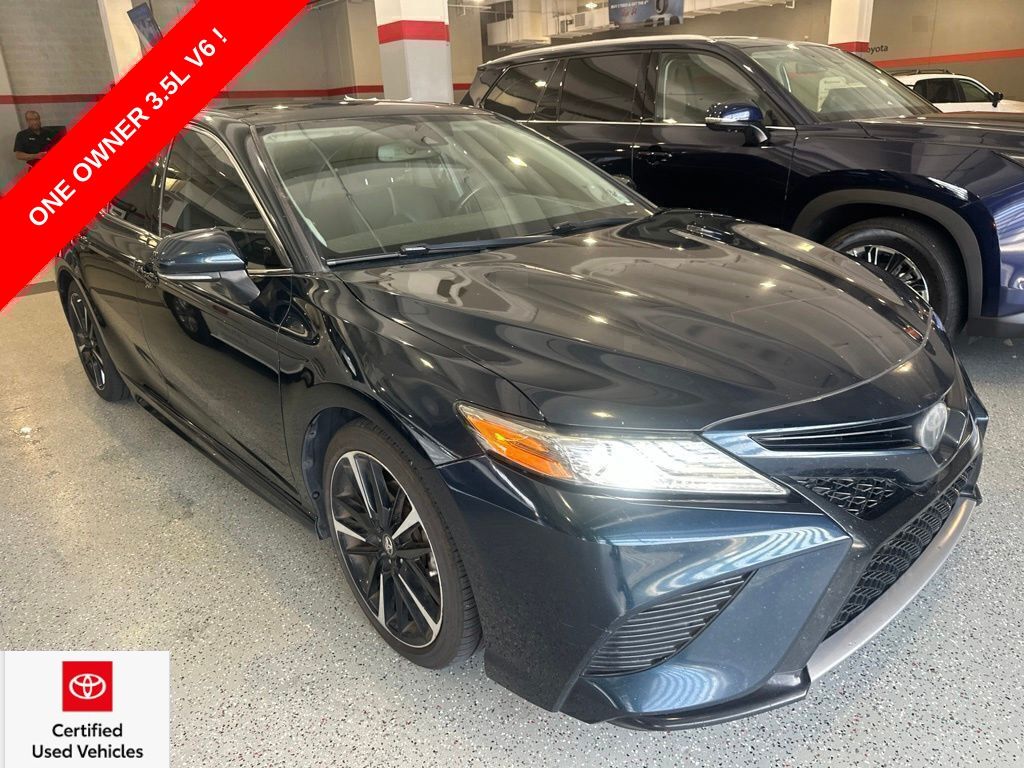 Teal (Galactic Aqua Mica) 2019 Toyota Camry Sedan Front-Wheel Drive 8-Speed Automatic