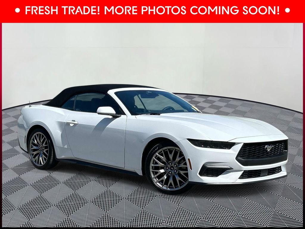 Oxford White 2025 Ford Mustang EcoBoost Premium Convertible RWD Convertible Rear-Wheel Drive Automatic