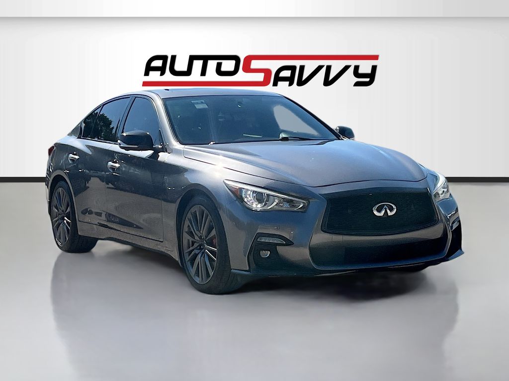 2022 INFINITI Q50 Red Sport 400 Gray at AutoSavvy Houston Southwest