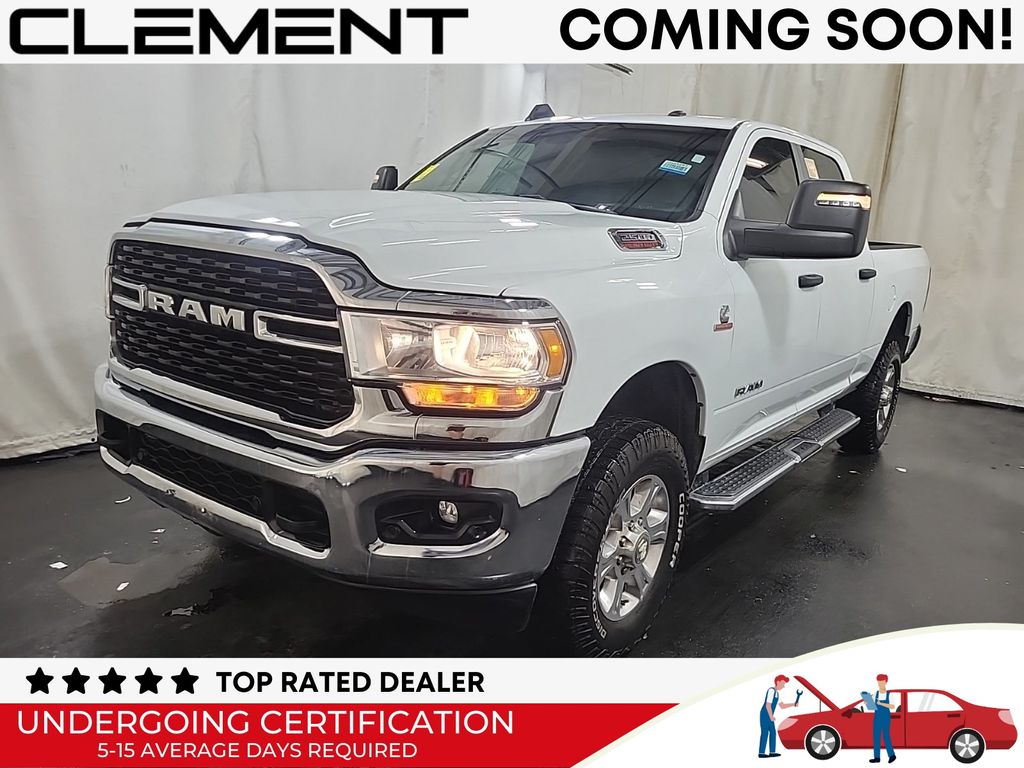 Bright White Clearcoat 2024 RAM 2500 Pickup Truck Four-Wheel Drive 6-Speed Automatic