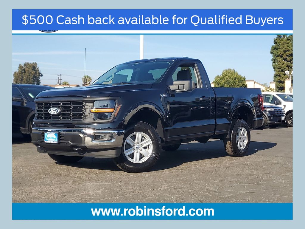 Agate Black Metallic 2026 Ford F-150 XL Regular Cab 4WD Pickup Truck Four-Wheel Drive Automatic