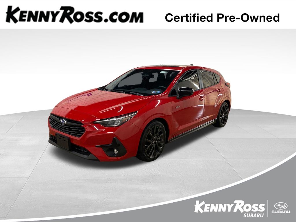 Pure Red 2024 Subaru Impreza Wagon All-Wheel Drive Continuously Variable Transmission