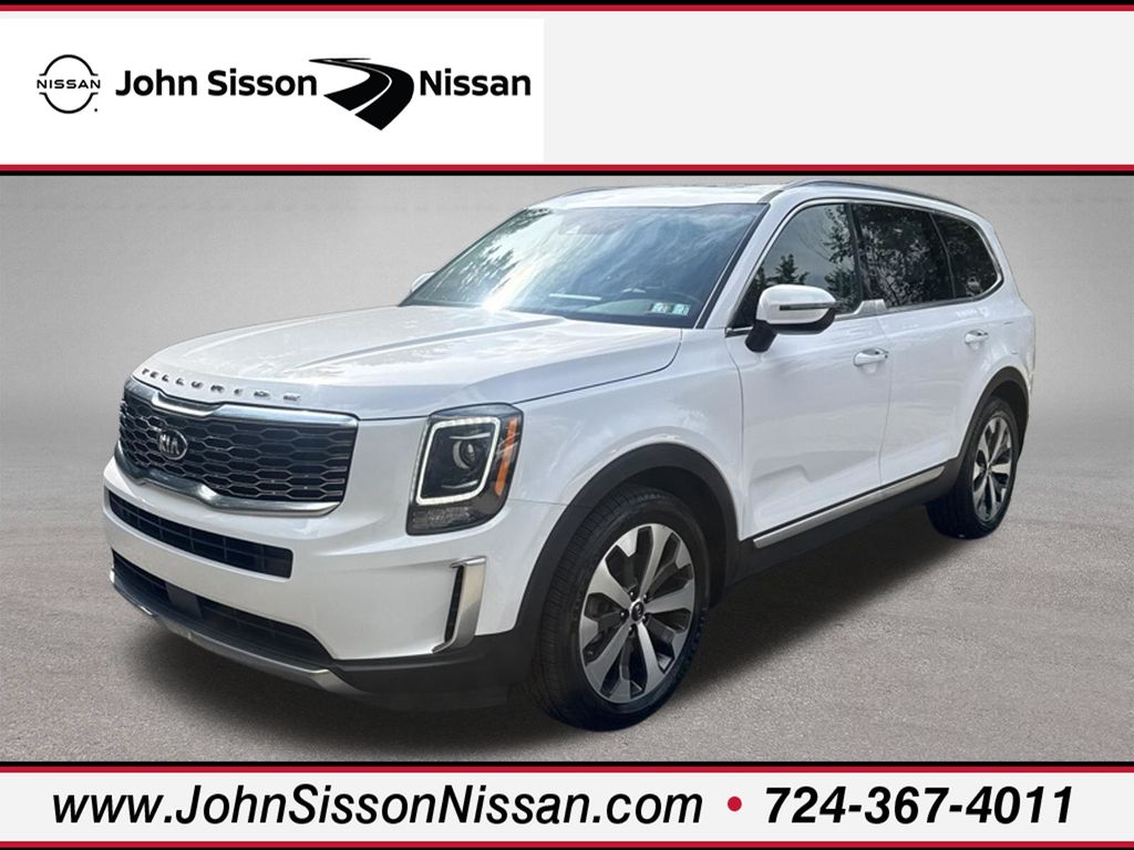 2021 Kia Telluride S White at South Hills Kia