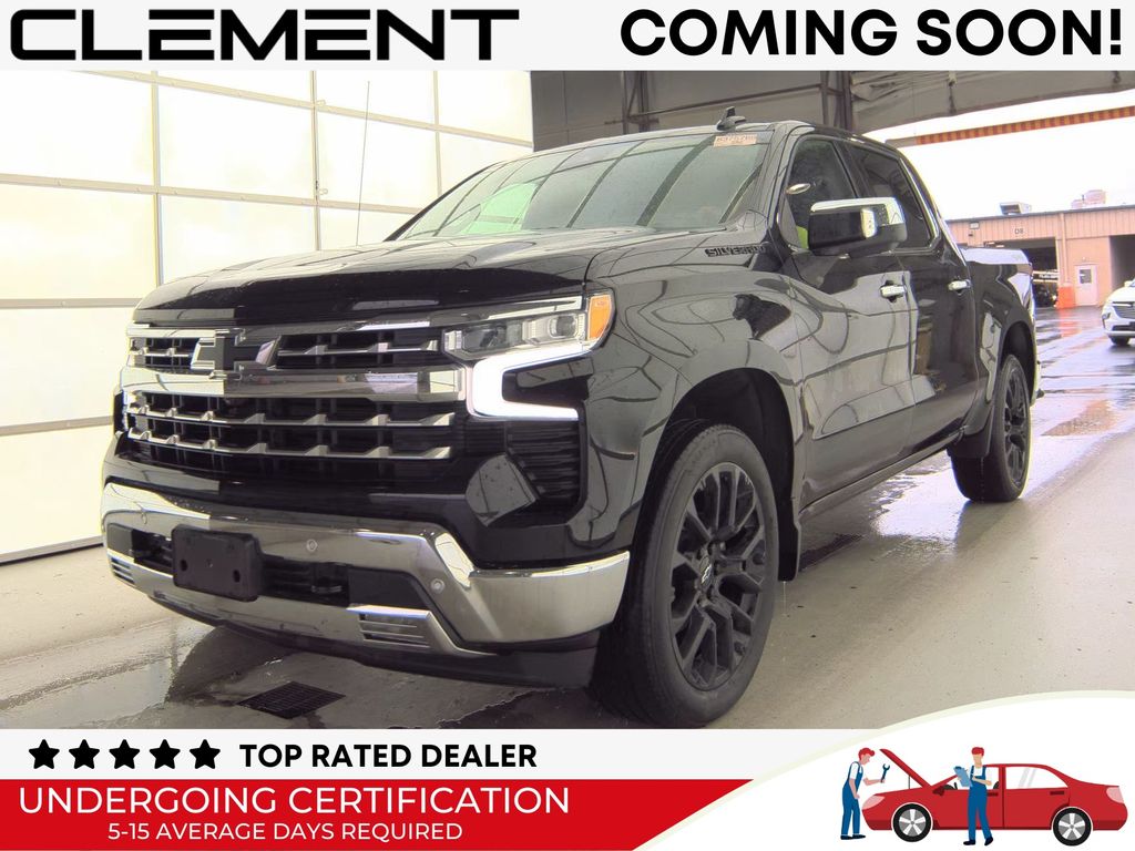 Black 2023 Chevrolet Silverado 1500 Pickup Truck Four-Wheel Drive Automatic