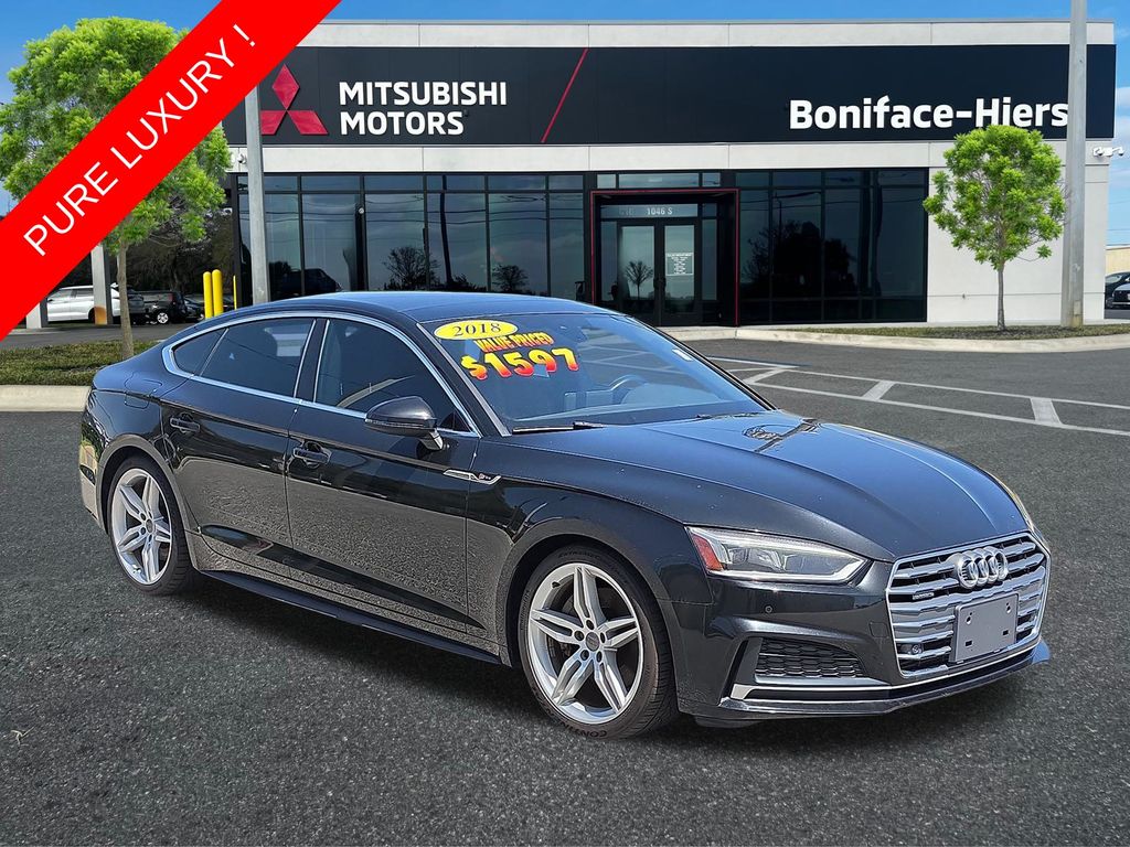 Black 2018 Audi A5 Sportback Sedan All-Wheel Drive 7-Speed Automatic