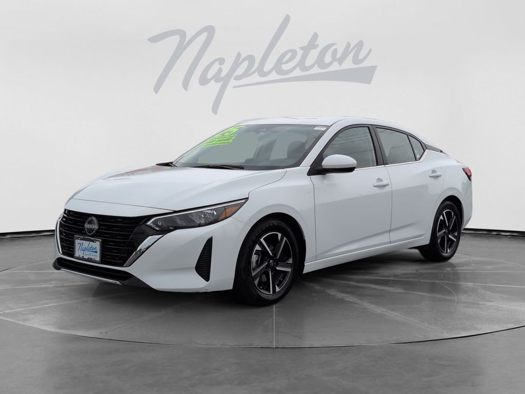 White (Fresh Powder) 2025 Nissan Sentra Sedan Front-Wheel Drive Continuously Variable Transmission