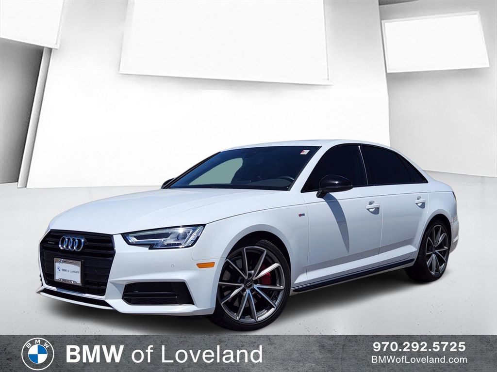 Ibis White 2018 Audi A4 2.0 TFSI quattro Premium Plus AWD Sedan All-Wheel Drive 7-Speed Automatic