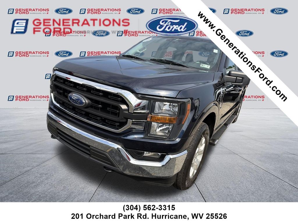Blue Metallic 2023 Ford F-150 Pickup Truck Four-Wheel Drive Automatic