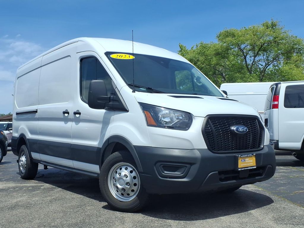 Oxford White 2023 Ford Transit Cargo 250 Medium Roof AWD Van All-Wheel Drive