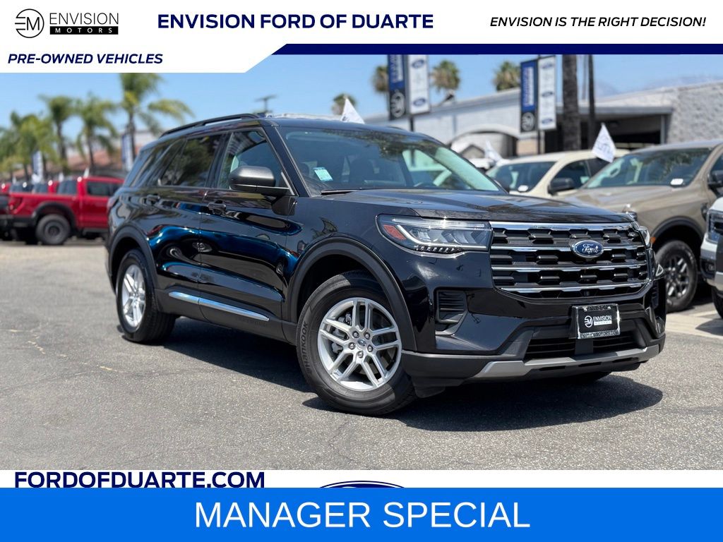 Black Metallic 2025 Ford Explorer SUV / Crossover Rear-Wheel Drive Automatic