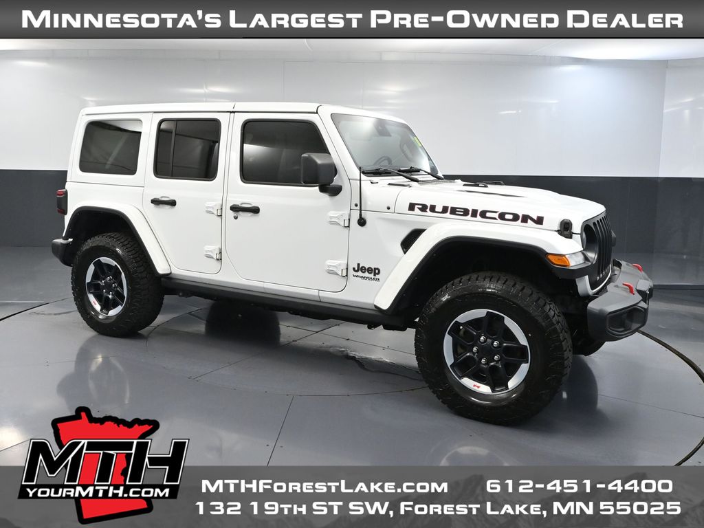 Bright White Clearcoat 2021 Jeep Wrangler Unlimited Rubicon 4WD SUV / Crossover Four-Wheel Drive 8-Speed Automatic