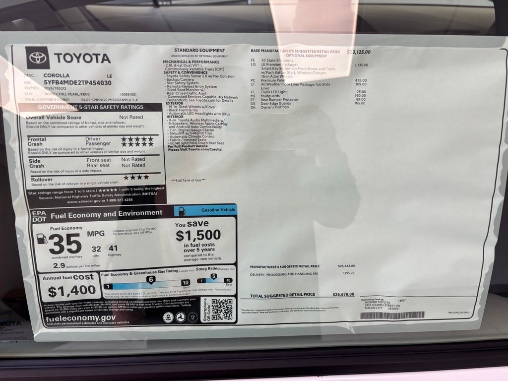 2026 Toyota Corolla LE - Photo 28