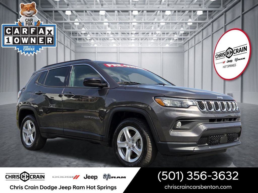 Gray 2024 Jeep Compass SUV / Crossover Four-Wheel Drive 8-Speed Automatic