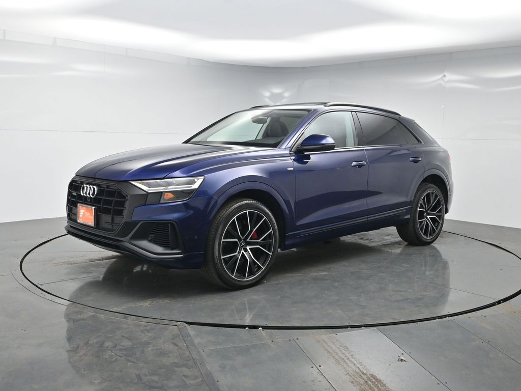 Blue Metallic 2020 Audi Q8 SUV / Crossover All-Wheel Drive 8-Speed Automatic