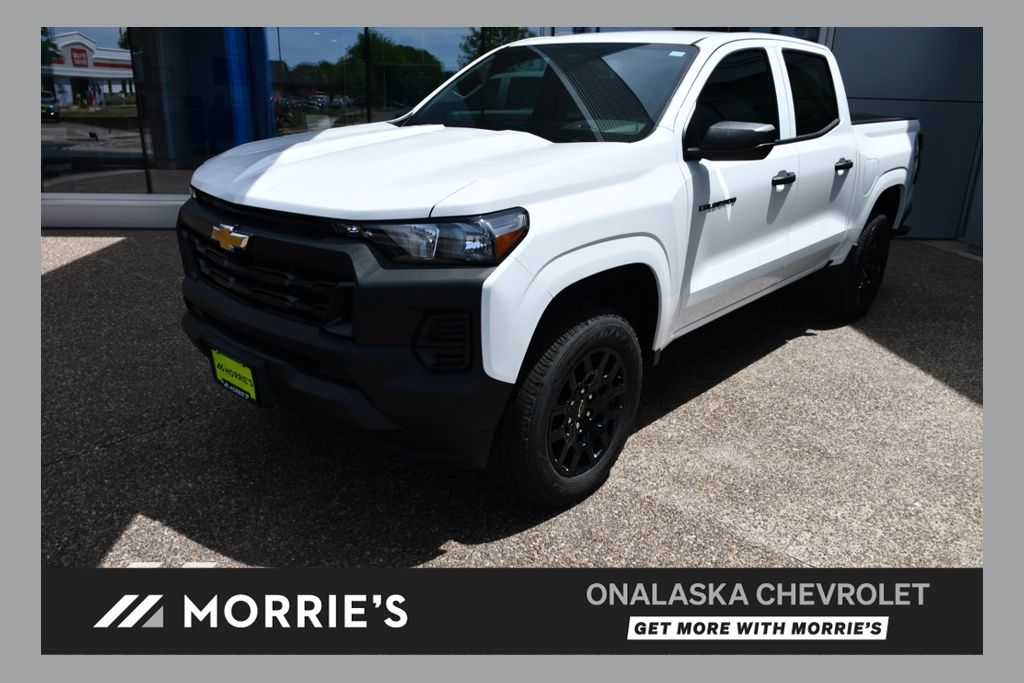 Summit White 2026 Chevrolet Colorado Work Truck Crew Cab 4WD Pickup Truck Four-Wheel Drive 8-Speed Automatic
