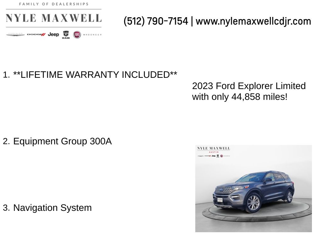 Used Car 2023 Ford Explorer  Limited For Sale Under $30,000 In Austin, Texas
