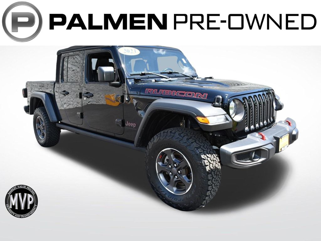 Black Clearcoat 2023 Jeep Gladiator Pickup Truck Four-Wheel Drive 6-Speed Manual