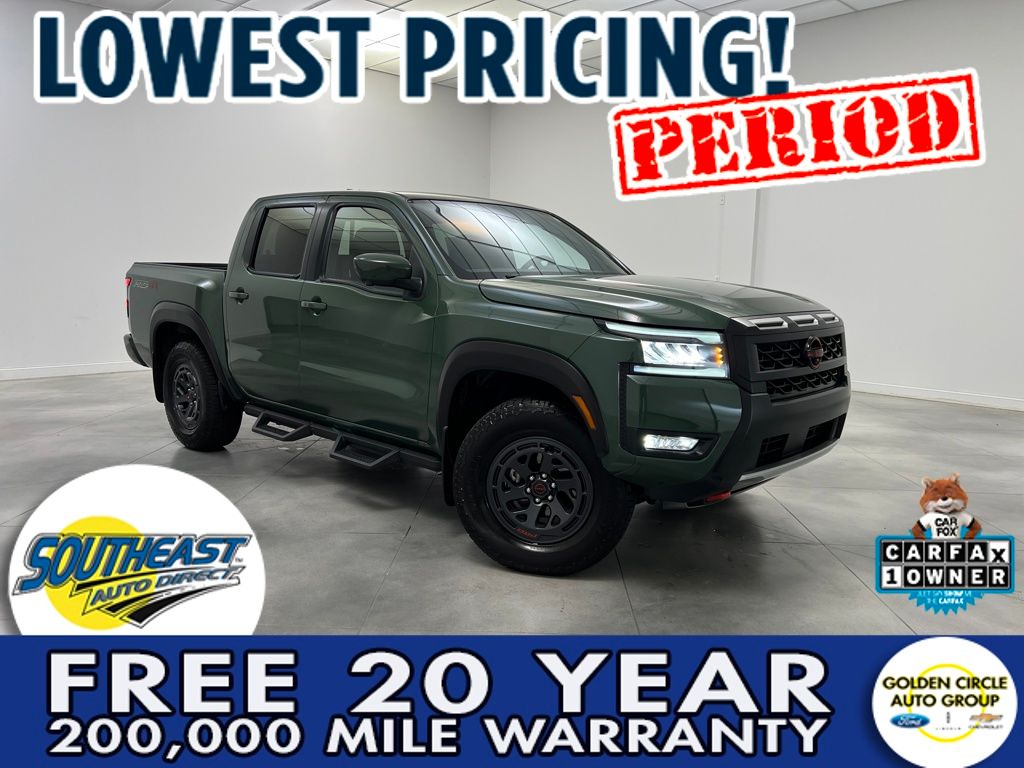 Tactical Green Metallic 2026 Nissan Frontier Pickup Truck Four-Wheel Drive 9-Speed Automatic Overdrive