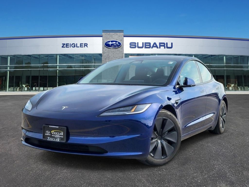 Blue 2024 Tesla Model 3 Long Range AWD Sedan All-Wheel Drive 1-Speed Automatic