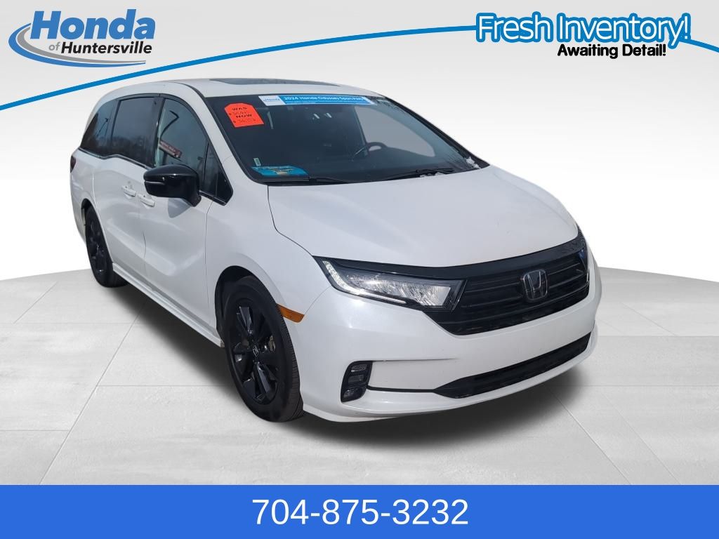 Platinum White Pearl 2024 Honda Odyssey Sport FWD Minivan Front-Wheel Drive Automatic