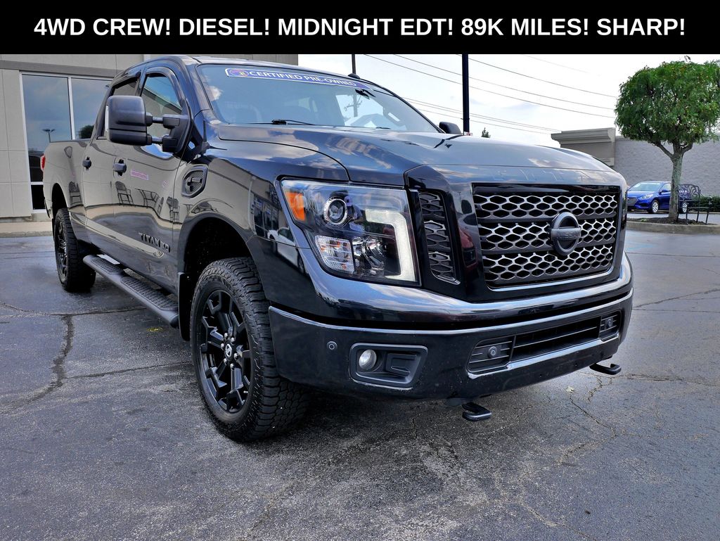 Gray (Magnetic Black) 2019 Nissan Titan Pickup Truck  6-Speed Automatic