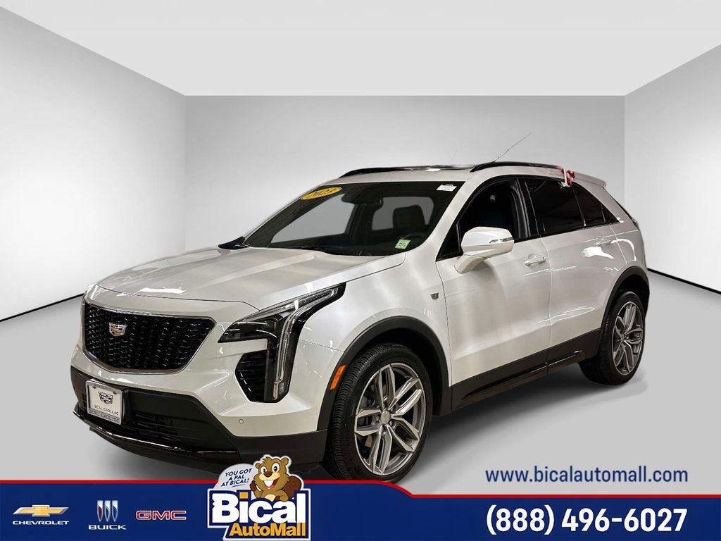 Crystal White Tricoat 2023 Cadillac XT4 Sport AWD SUV / Crossover Four-Wheel Drive 9-Speed Automatic