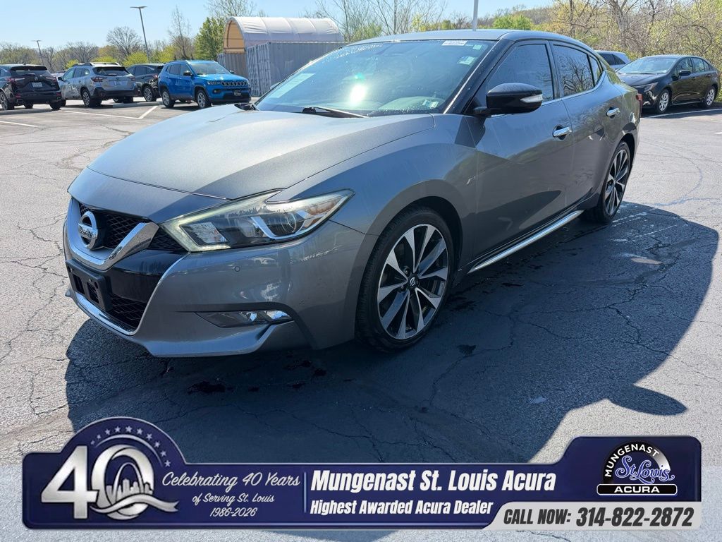 Gray (Gun Metallic) 2017 Nissan Maxima SR FWD Sedan Front-Wheel Drive Continuously Variable Transmission