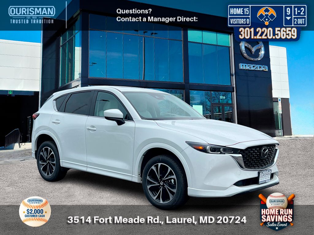 White Metallic 2025 Mazda CX-5 2.5 S Preferred AWD SUV / Crossover All-Wheel Drive 6-Speed Automatic