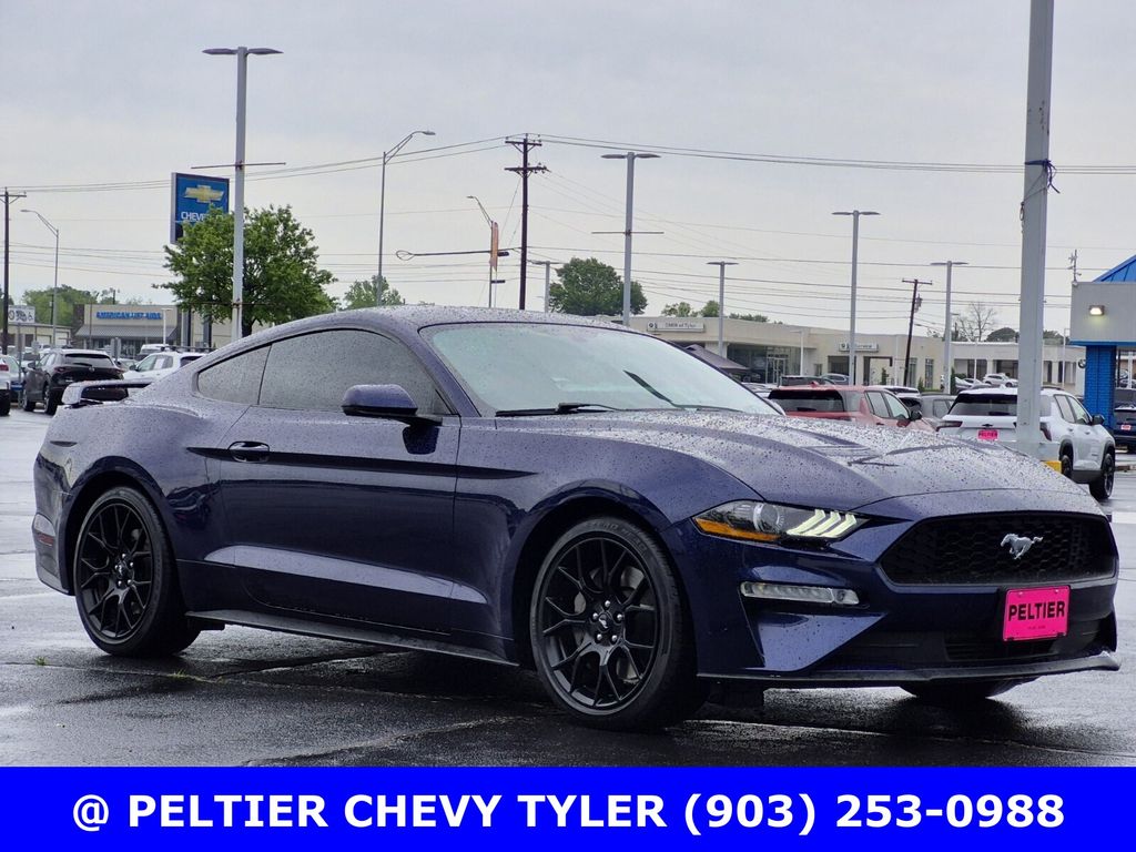 Kona Blue 2018 Ford Mustang EcoBoost Premium Coupe RWD Coupe Rear-Wheel Drive Automatic