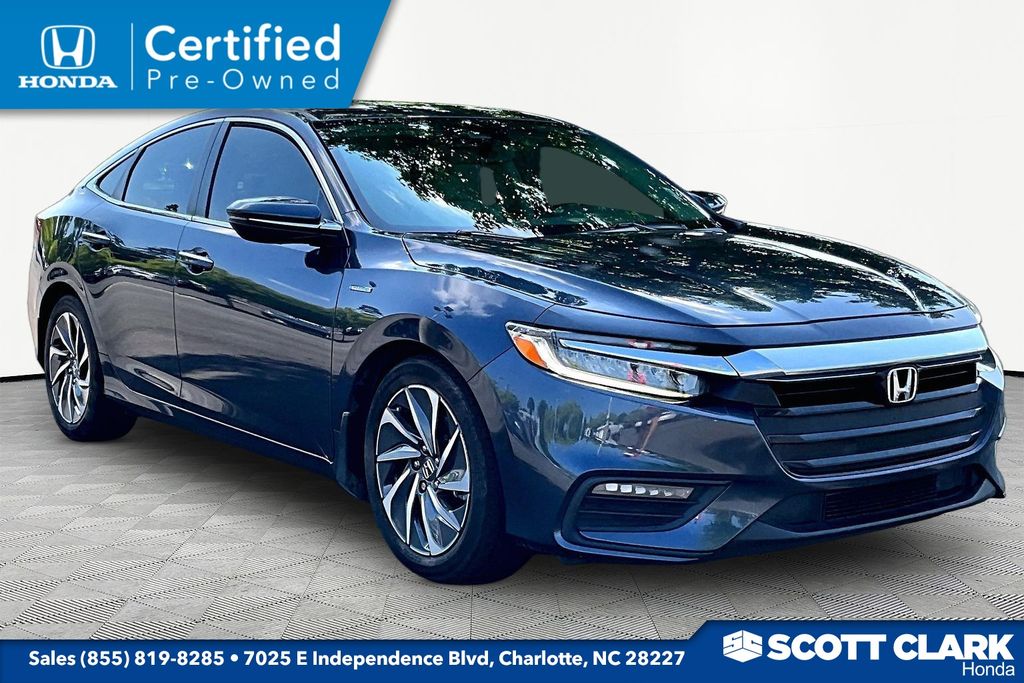 Cosmic Blue Metallic 2021 Honda Insight Sedan Front-Wheel Drive Continuously Variable Transmission