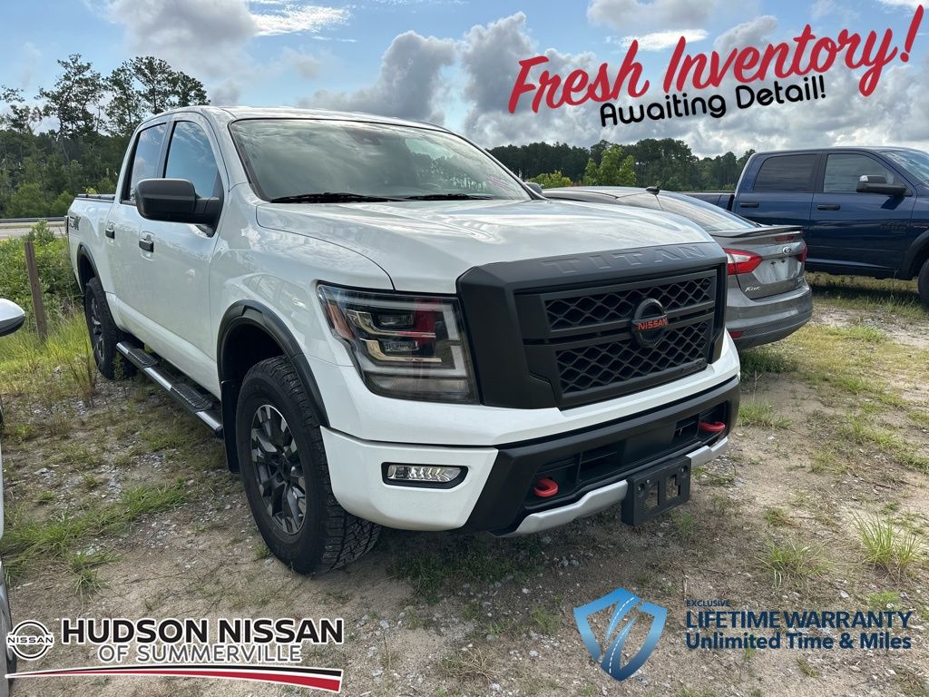 2022 Glacier White Nissan Titan PRO-4X Truck