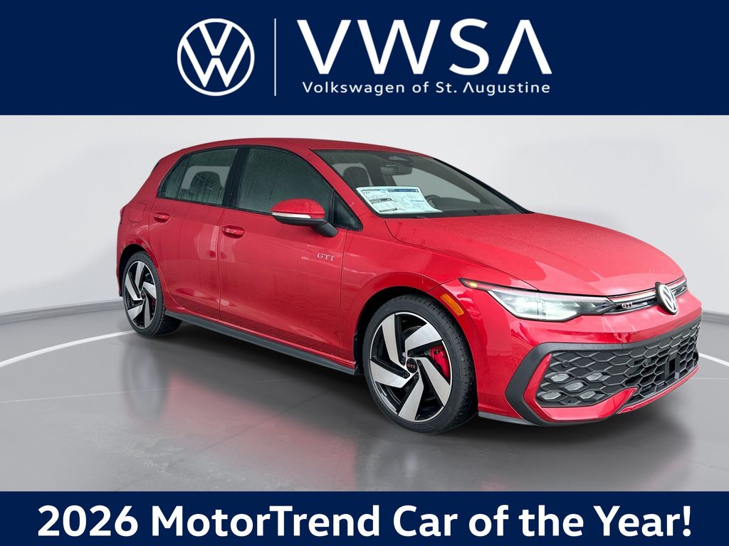 Kings Red Metallic 2026 Volkswagen Golf GTI S FWD Hatchback Front-Wheel Drive 7-Speed Dual Clutch