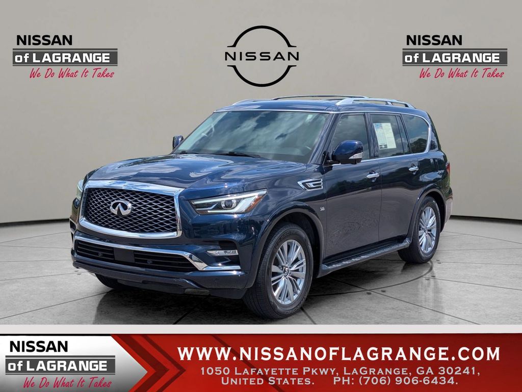 Hermosa Blue 2019 INFINITI QX80 Luxe RWD SUV / Crossover Rear-Wheel Drive 7-Speed Automatic