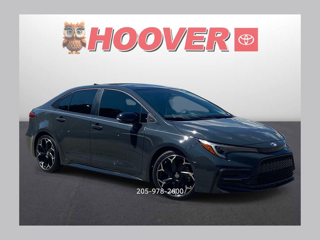 Underground/Midnight Black Metallic 2025 Toyota Corolla Sedan Front-Wheel Drive Continuously Variable Transmission