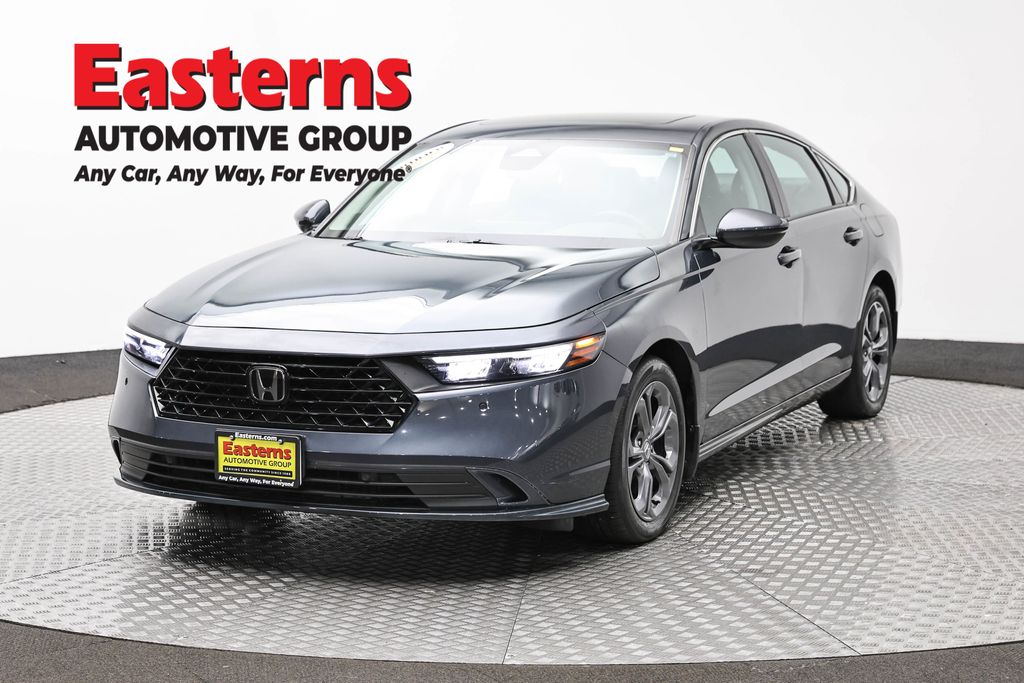 Gray 2024 Honda Accord Hybrid Sedan Front-Wheel Drive Continuously Variable Transmission