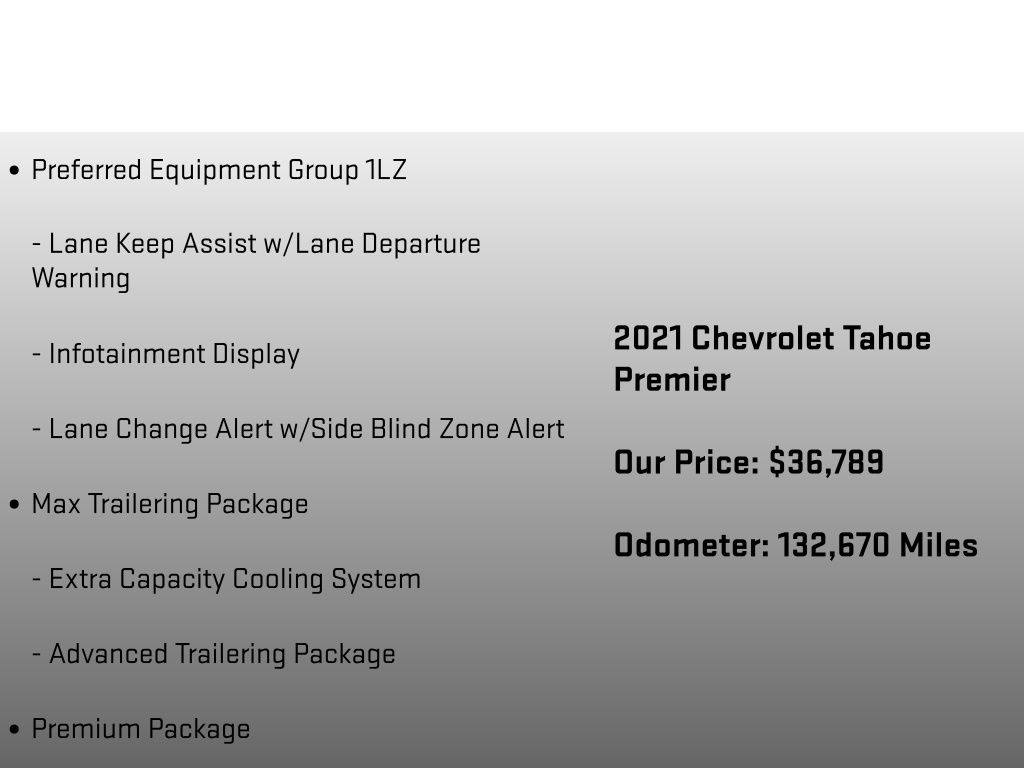 2021 Chevrolet Tahoe Premier Blue at Carlisle Cadillac Buick GMC