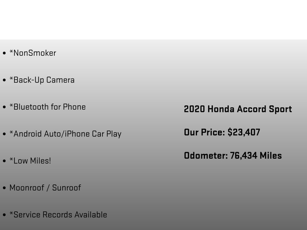 2020 Honda Accord Sport 2.0T Red at Honda North