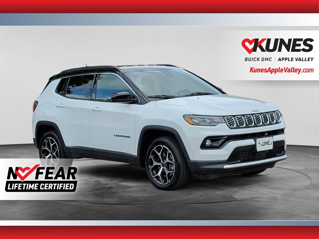 Bright White Clearcoat 2025 Jeep Compass SUV / Crossover Four-Wheel Drive 8-Speed Automatic