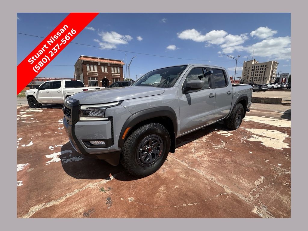 Boulder Gray Pearl 2025 Nissan Frontier PRO-X Crew Cab RWD Pickup Truck 4X2 9-Speed Automatic Overdrive