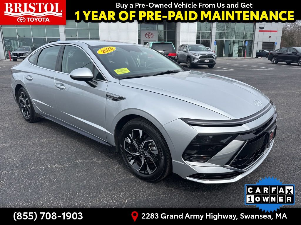 Silver 2025 Hyundai Sonata SEL FWD Sedan Front-Wheel Drive 8-Speed Automatic