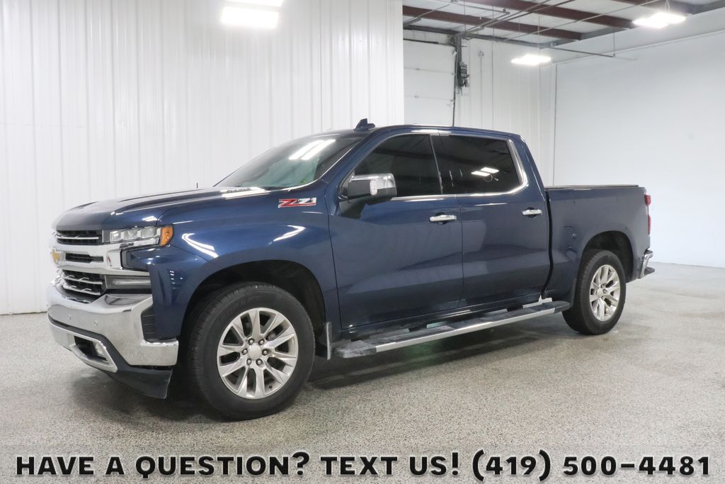 Northsky Blue Metallic 2021 Chevrolet Silverado 1500 Pickup Truck Four-Wheel Drive Automatic