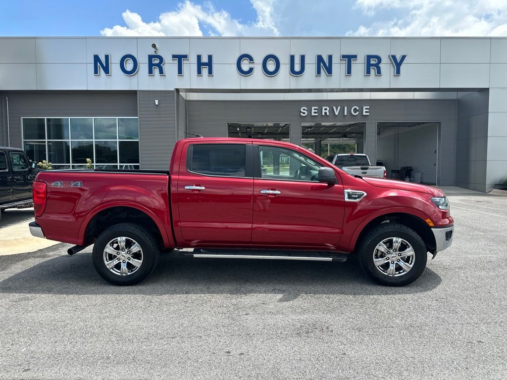 Red Metallic 2020 Ford Ranger Pickup Truck Four-Wheel Drive Automatic