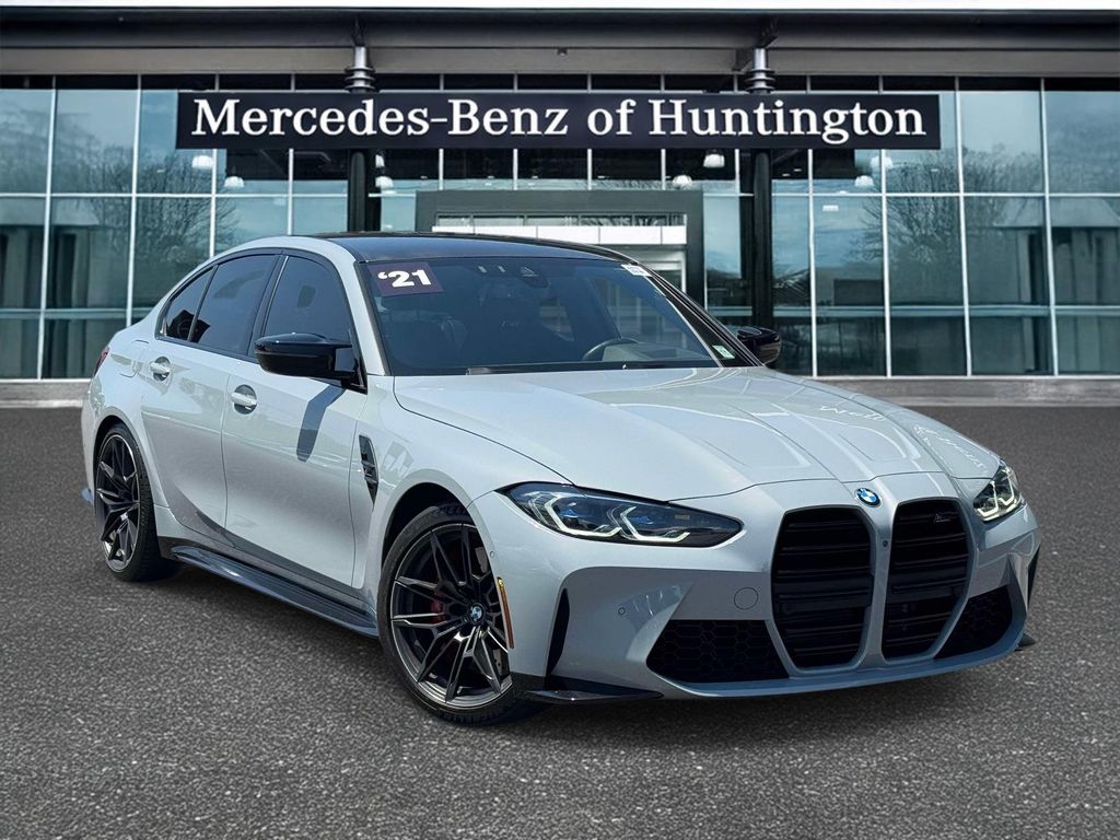 Brooklyn Gray Metallic 2021 BMW M3 Sedan Rear-Wheel Drive 8-Speed Automatic