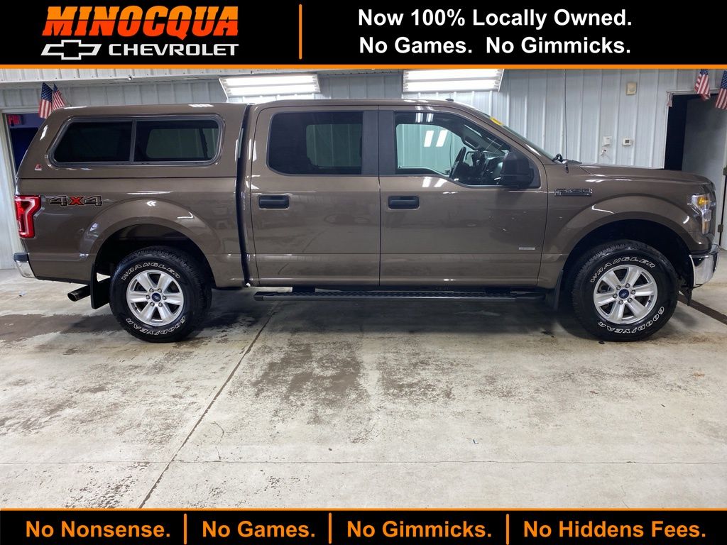 Caribou Metallic 2017 Ford F-150 XL SuperCrew 4WD Pickup Truck Four-Wheel Drive 6-Speed Automatic